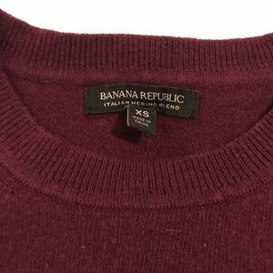 Burgundy/wine color Banana Republic sweater
